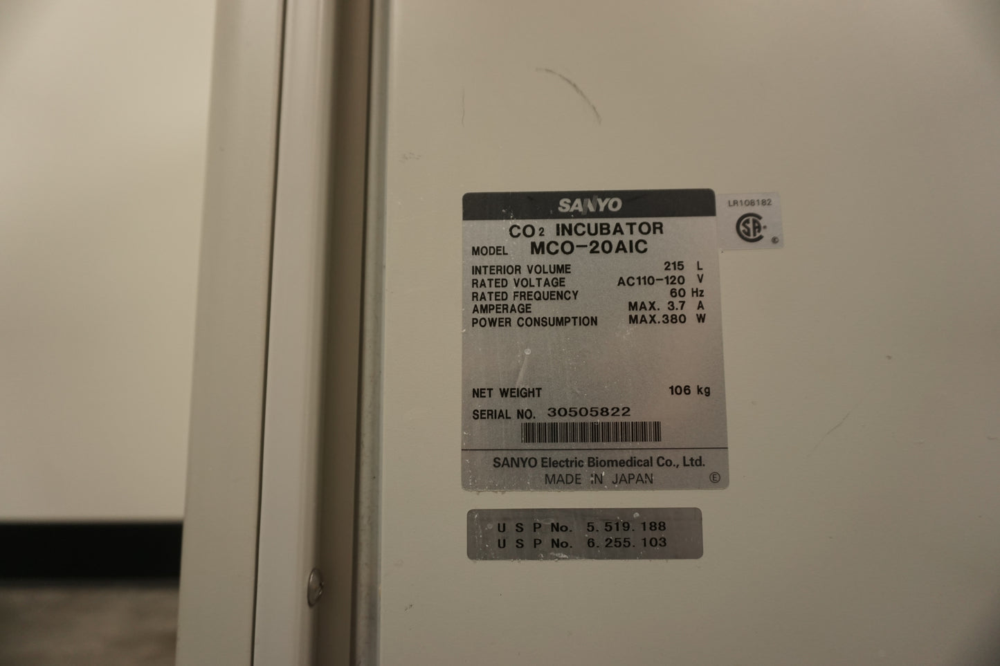 Sanyo MCO-20AIC CO2 Incubator