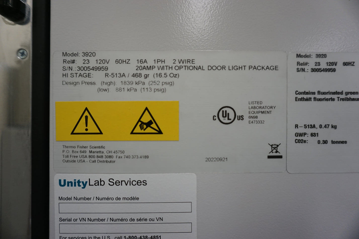 Forma Environmental Chamber Model 3920