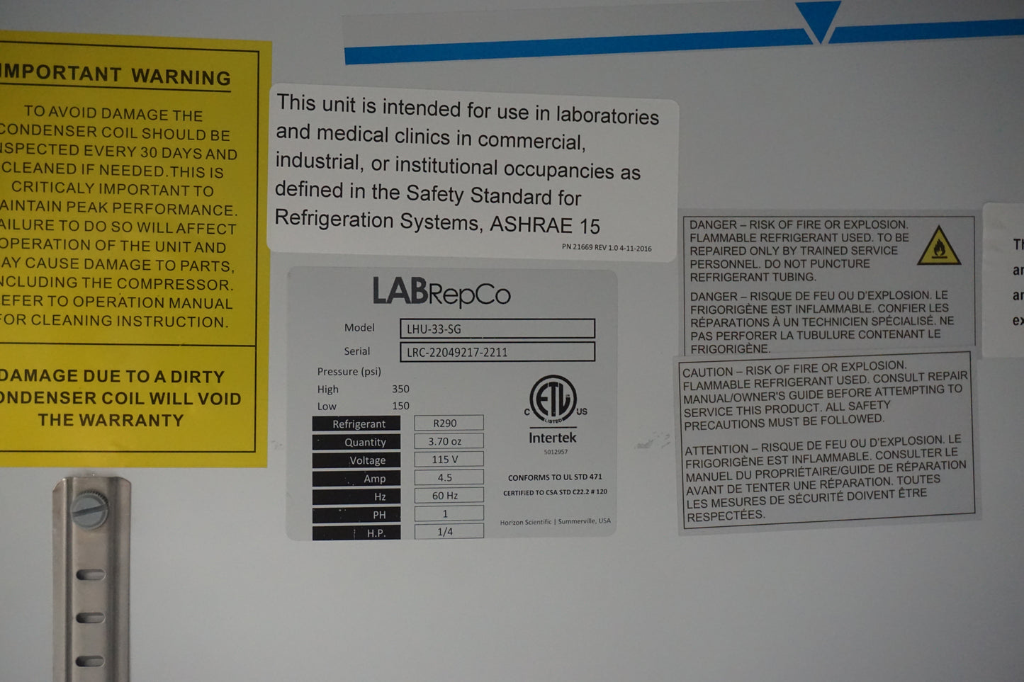 LabRepCo 33 Cu. Ft. Laboratory Refrigerator