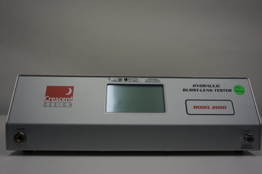 Crescent Design Hydraulic Burst Leak Tester Model 2000