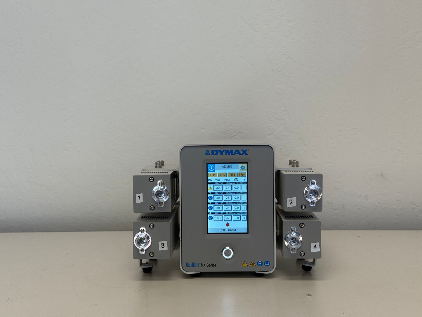 Dymax BlueWave MX-4 Controller with (4) MX-150 Emitters