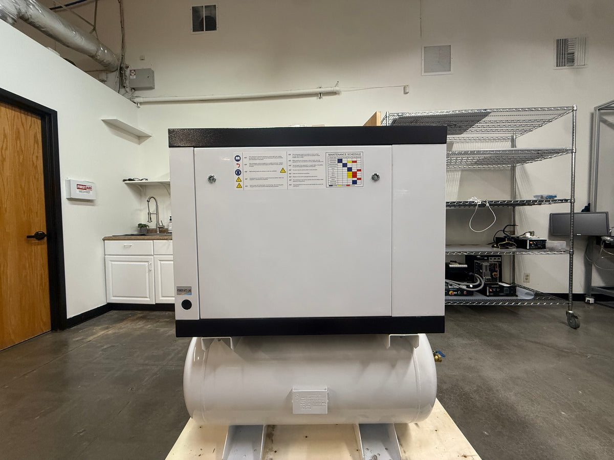 Pneu-Airtec 7.5 HP Rotary Screw Air Compressor 220V 25.4 CFM with Integrated Tank